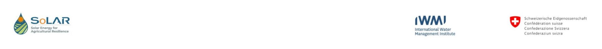 Solar Irrigation for Agricultural Resilience (SoLAR)