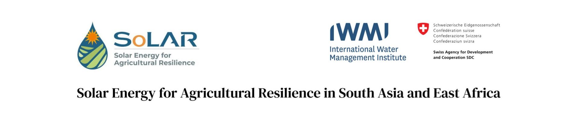 Solar Irrigation for Agricultural Resilience (SoLAR)